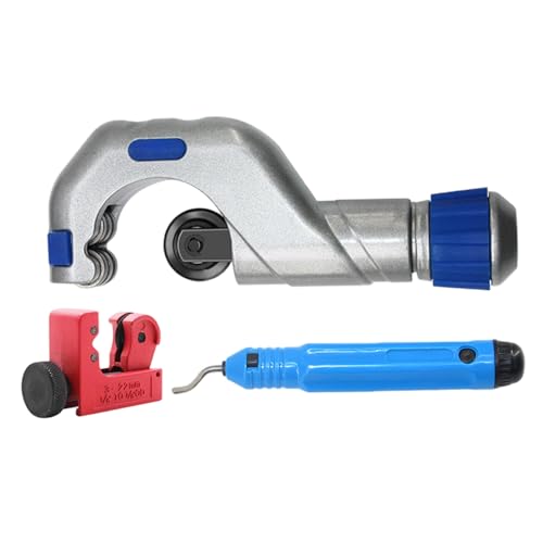 3-teiliges Rohrschneider-Werkzeug mit 1/4~2 1/8-7/8 O.D..Hochleistungs -Schläucheschneider und Debring -Werkzeug für Kupfer, Stahl, Aluminium, PVC | Rohr 3-teiliges Rohrschneider-Werkzeug mit 1/4~2 1/8-7/8 O.D..Hochleistungs -Schläucheschneider und Debring -Werkzeug für Kupfer, Stahl, Aluminium, PVC | Rohr von Pastoralist