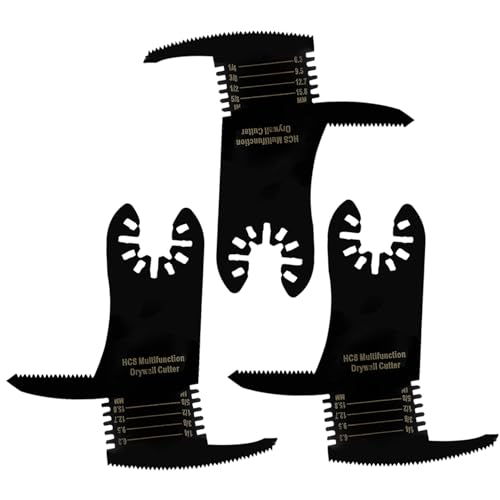 3pcs oszillierende Sägen Blätter Dual End Quck Freisetzung Oszillierende Werkzeugklinge aus Mangan mit Tiefenweite für Trockenwand, Holz, Kunststoff, Metallschnitt |.Multitool -Klingen von Pastoralist