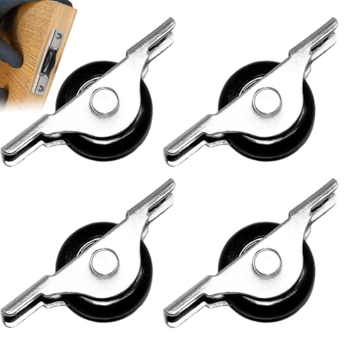 4pcs Scheunentür Rollen Rosthirsch Eisen Mehrzweck -Schiebetür Roller Ersatzbilderblatt Bildlaufrad für Kleiderschrank -Hardware Schrank Schrank | Schieber Hardware von Pastoralist