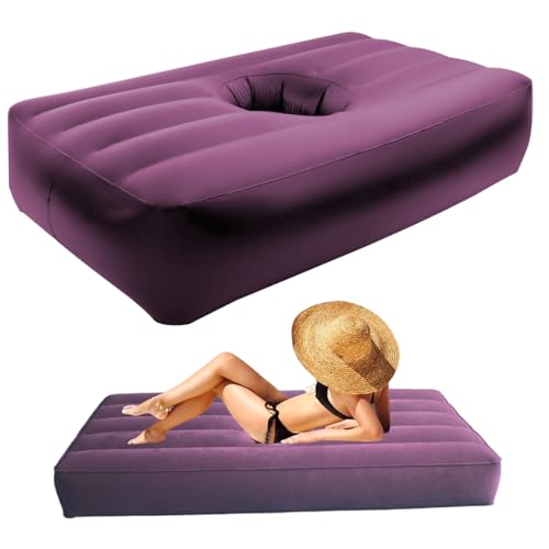 BBL Matratze mit Loch nach der Operation, 79x43x11 Zoll Ergonomie weicher PVC aufblasbarer BBL -Stuhl, Faltbare Luftmatratze für Hauscamping -Reisen im Innenbereich im Freien, Bett nach Operation für von Pastoralist