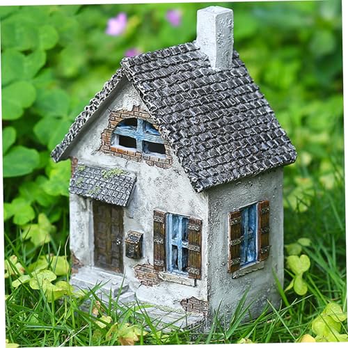 Fairy House, Harz Fairy Garden House 5.5x3.5x3.5 Miniaturwetter-resistente graue Gartenstatue für Gartendekorationen im Freien, Geschenk Fairy House, Harz Fairy Garden House 5.5x3.5x3.5 Miniaturwetter-resistente graue Gartenstatue für Gartendekorationen im Freien, Geschenk von Pastoralist