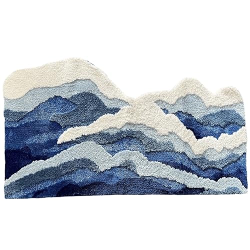 Nette Teppiche, Teppichwellen von Meereswellen, 20 x 32 Zoll weicher Mikrofaser-Ozeanteppich, absorbierende Schnelltrocknungswellen, nicht rutschfeste Waschmaschine niedliche Teppiche für Badezimmer Nette Teppiche, Teppichwellen von Meereswellen, 20 x 32 Zoll weicher Mikrofaser-Ozeanteppich, absorbierende Schnelltrocknungswellen, nicht rutschfeste Waschmaschine niedliche Teppiche für Badezimmer von Pastoralist
