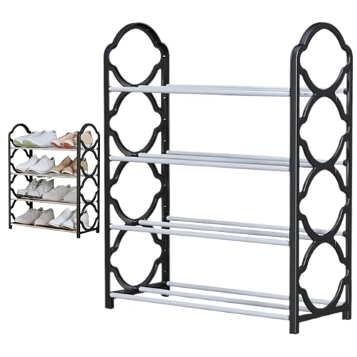 Pastoralist 4-stufige Schuhregal 4-Schuhregal Minimalist Schuhregal abtrennbarer Schuhorganisator Punch-Flow Floor Schuhstange für Wohnheimflur, Schwarz, Schwarz Pastoralist 4-stufige Schuhregal 4-Schuhregal Minimalist Schuhregal abtrennbarer Schuhorganisator Punch-Flow Floor Schuhstange für Wohnheimflur, Schwarz, Schwarz von Pastoralist