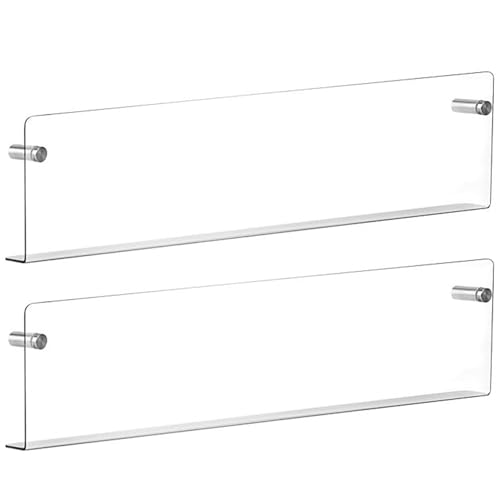 Pastoralist Broschürehalter, 2pcs Acrylmagazinhalter, 16 Zoll Clear Broschüre Wandmontage, Hängende Bücherregal -Literatur -Lagerregal für Offcie Home von Pastoralist