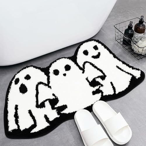 Pastoralist Halloween Teppich 16x24 Spezielle Form Halloween Bad Matte Grüße Wasser saugfähig Ghost Teppich Nicht rutschfeste Dekorationen für Veranden Garagen Eingänge, Geist, Weihnachtsdekoration Pastoralist Halloween Teppich 16x24 Spezielle Form Halloween Bad Matte Grüße Wasser saugfähig Ghost Teppich Nicht rutschfeste Dekorationen für Veranden Garagen Eingänge, Geist, Weihnachtsdekoration von Pastoralist