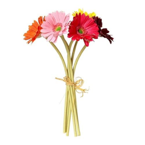 Pastoralist Künstliche Gerbera Daisy Flowers Silk Gänseblümchen für DIY Hochzeitsfeier Dekoration Blumenarrangement Bunte 12pcs |.künstliche Blumen von Pastoralist