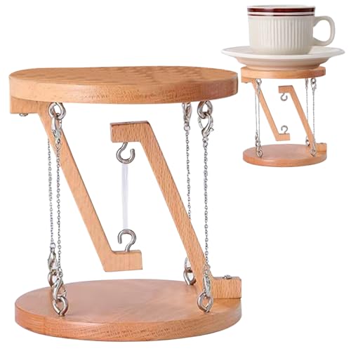 Pastoralist Tisch Tensegrity Schreibtisch Spielzeug | Tensegrity Skulptur Holz Roman Tensegrity Tisch Tensegrity Struktur Dekoratives Tensegrity -Modell für Zuhause, Holzfarbe von Pastoralist