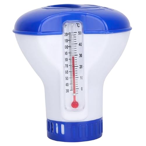 Poolthermometer schwimmend leicht lesen, Pool -Chlor -Floater mit Thermometer, 5 Zoll automatisches Chlortabletten -Floater, Zubehör für die frische und saubere Schwimmwasser Poolthermometer schwimmend leicht lesen, Pool -Chlor -Floater mit Thermometer, 5 Zoll automatisches Chlortabletten -Floater, Zubehör für die frische und saubere Schwimmwasser von Pastoralist