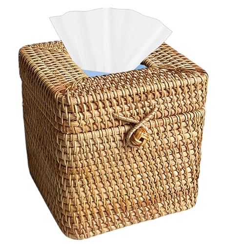 Rattan Tissue Box Cover Square 5.9 Dekorative Gewebe -Gesichtsserviettenhalter mit Deckel gewebtes Tissue Box Cover für Wohnzimmer Schlafzimmer, Weihnachtsdekorationen, Weihnachtsdekorationen Rattan Tissue Box Cover Square 5.9 Dekorative Gewebe -Gesichtsserviettenhalter mit Deckel gewebtes Tissue Box Cover für Wohnzimmer Schlafzimmer, Weihnachtsdekorationen, Weihnachtsdekorationen von Pastoralist