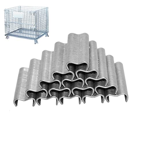 Ringe Kit, 600pcs/Set Typ M Nägelringzellen verzinkte Stahlnägel, Multifunktionskäfigklemme Ringzange Staples 600pcs von Pastoralist