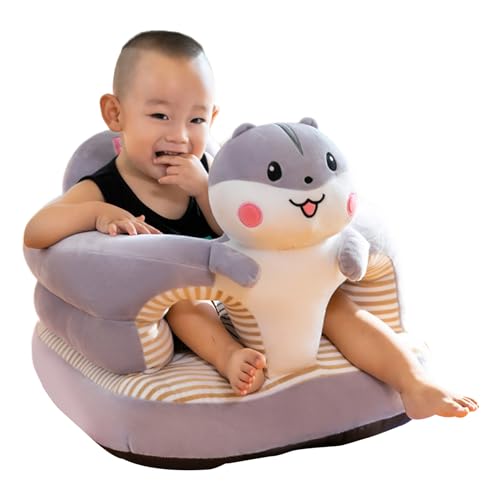Setzen Sie Mich auf Bodensitz für Baby süße Hamster Plüsch Baby Setzen Sie Sich mit Einer rutschen Bodenbaumwäsche Stuhl Stuhl Reißverschluss, 17.7x17.7x17.7in, Weihnachtsdekorationen von Pastoralist