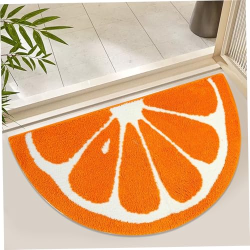 Süße Badematte, 31 x 20 Obst Orange Halbkreise Teppich, Nicht rutsches Wasser Aabsorbens Kleiner Flauschiger Teppich für Badezimmerbodenmatte Wohnzimmer Schlafzimmer, Badezimmer Teppiche, niedliche B Süße Badematte, 31 x 20 Obst Orange Halbkreise Teppich, Nicht rutsches Wasser Aabsorbens Kleiner Flauschiger Teppich für Badezimmerbodenmatte Wohnzimmer Schlafzimmer, Badezimmer Teppiche, niedliche B von Pastoralist