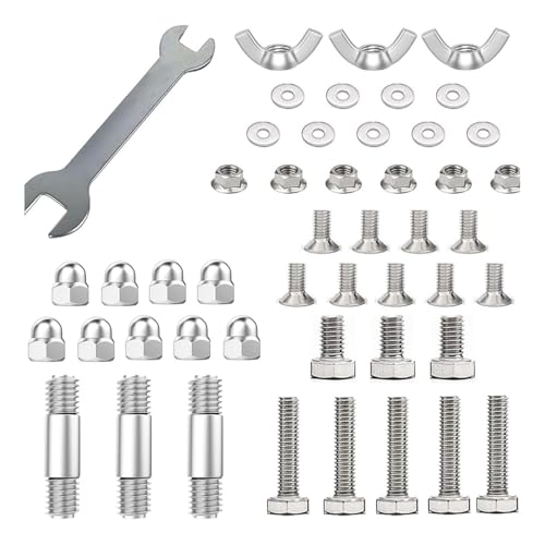 Teile von Terrassenheizungen, Metallheizungsteile umfassen Bolzen & Nuss & Schraubenschlüssel und mehr, ideal für Home | Set-Screw von Pastoralist