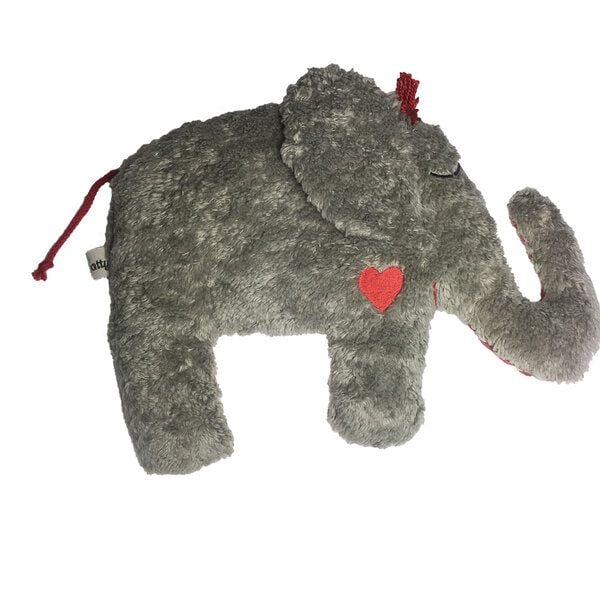 Pat und Patty Greifling mit Rassel "Elefant" ,grau ,PAT & PATTY , 100 % Baumwolle-kbA von Pat und Patty