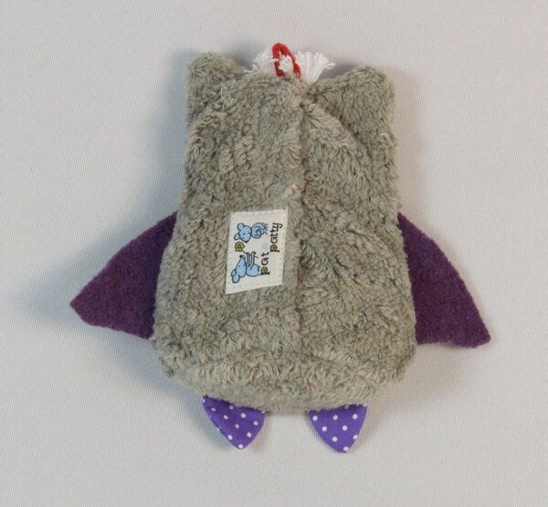 Pat und Patty Lavendelkissen "Eule", Bio Dinkelkörner gemischt mit Bio Lavendel ,Farbe: grau (EUM-3) von Pat und Patty