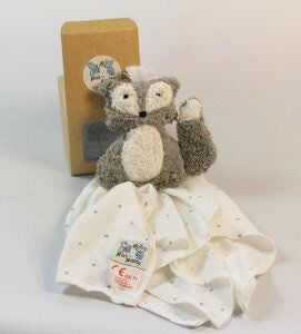 Pat und Patty Personalisertes Schmusetuch/ Schnuffeltuch, Greifling "Waschbär" ,Farbe : grau, 100 % Baumwolle-kbA. Pat und Patty Personalisertes Schmusetuch/ Schnuffeltuch, Greifling "Waschbär" ,Farbe : grau, 100 % Baumwolle-kbA. von Pat und Patty