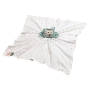 Pat und Patty Personalisertes Schmusetuch/ Schnuffeltuch , Greifling "Eule" ,Farbe : eisblau, 100 % Baumwolle-kbA Pat und Patty Personalisertes Schmusetuch/ Schnuffeltuch , Greifling "Eule" ,Farbe : eisblau, 100 % Baumwolle-kbA von Pat und Patty