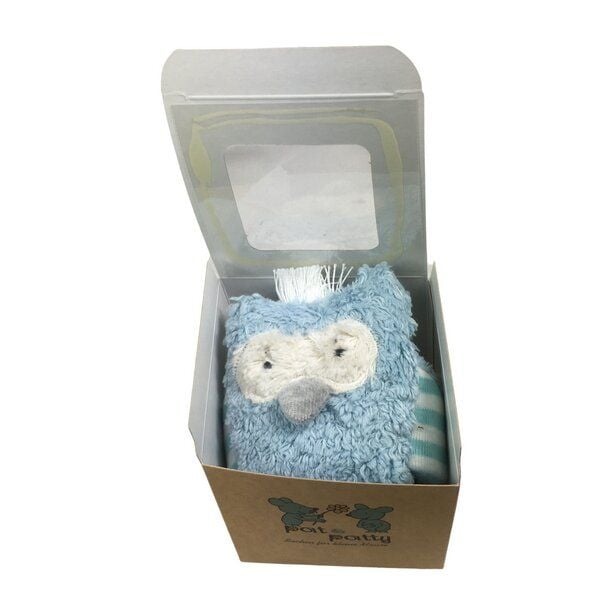 Pat und Patty Personalisertes Schmusetuch/ Schnuffeltuch , Greifling "Eule" ,Farbe : hellblau, 100 % Baumwolle-kbA Pat und Patty Personalisertes Schmusetuch/ Schnuffeltuch , Greifling "Eule" ,Farbe : hellblau, 100 % Baumwolle-kbA von Pat und Patty