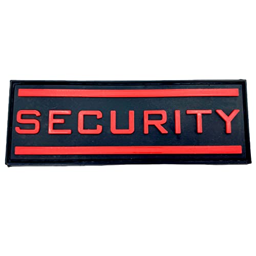 Security Airsoft PVC Klett Emblem Abzeichen Cosplay Patch (Rot) von Patch Nation