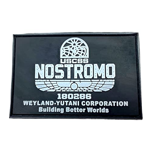 USCSS Nostromo Alien Weyland Yutani Grau PVC Airsoft Paintball Klettverschluss-Flecken Kader Patch von Patch Nation