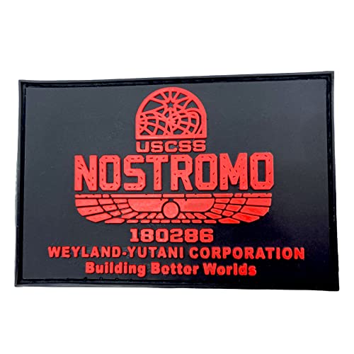 USCSS Nostromo Alien Weyland Yutani Rot PVC Airsoft Paintball Klettverschluss-Flecken Kader Patch von Patch Nation