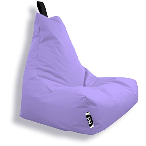 PATCH HOME Patchhome Lounge Sessel XXL Gamer Sessel Sitzsack Sessel Sitzkissen In & Outdoor geeignet fertig befüllt | XXL - Flieder - in 2 Größen und 25 Farben von PATCH HOME