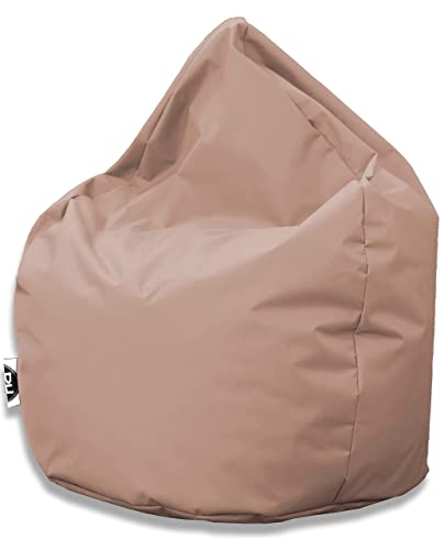PATCH HOME Patchhome Sitzsack Tropfenform - Beige für In & Outdoor XXXL 480 Liter - mit Styropor Füllung in 25 versch. Farben und 3 Größen von PATCH HOME