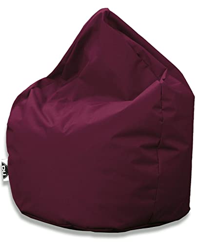 PATCH HOME Patchhome Sitzsack Tropfenform - Weinrot für In & Outdoor XL 300 Liter - mit Styropor Füllung in 25 versch. Farben und 3 Größen von PATCH HOME