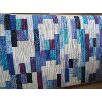 Handgemachte Quilt Batik Patchwork Juwel Töne Handgemachtes Geschenk von PatchworkMountain