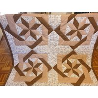 Patchworkdecke "Braun" von Patchworkstube