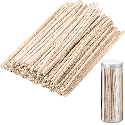 150 Stück 15,2 cm weiche Pfeifenreiniger, lange Chenille-Stiele, drehbare Pfeifenreiniger mit Aufbewahrungsbox zum Entfernen von schmutzigen Reinigungsgläsern und Keramikrohre (beige) von Patelai