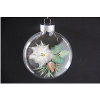 Handbemalte Glasscheibe Christbaumschmuck, Weißer Weihnachtsstern, Gartenliebe, Gartenparty Gastgeschenk Handbemalte Glasscheibe Christbaumschmuck, Weißer Weihnachtsstern, Gartenliebe, Gartenparty Gastgeschenk von Paterica2