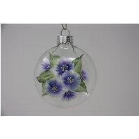 Handbemalte Glasscheibe Weihnachtsanhänger, Blumenornament, Gartenliebhaber, Gartenparty Gastgeschenk Handbemalte Glasscheibe Weihnachtsanhänger, Blumenornament, Gartenliebhaber, Gartenparty Gastgeschenk von Paterica2