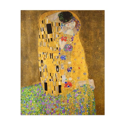 Pathos Studio Gustav Klimt - Der Kuss (Giclée Kunstdruck) 12,7 x 17,8 cm von Pathos Studio