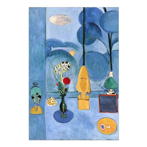 Pathos Studio Henri Matisse – The Blue Window (Giclée Kunstdruck) 21,1 x 29,7 cm [A4] von Pathos Studio