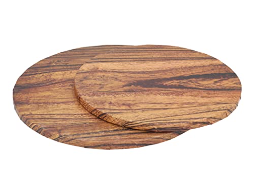 Cakeboard Tortenunterlage, Holzoptik, rund, 25cm Durchmesser, 1 Stück von Pati-Versand