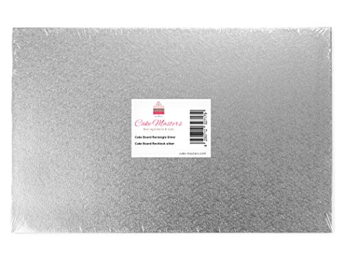 Pati-Versand Cakeboard rechteck 36x25cm Silber von Pati-Versand