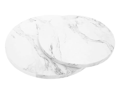 Pati-Versand Cakeboard rund Marmor weiß, 25cm von Pati-Versand