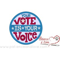 1 Patch Zum Aufnähen, 3 Inch Rund, Dein Vote Ist Deine Stimme 1 Patch Zum Aufnähen, 3 Inch Rund, Dein Vote Ist Deine Stimme von PatienceandLove143