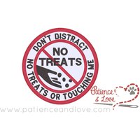 1 Patch Zum Aufnähen, 3 Zoll Rund, Nicht Ablenken, Keine Leckerli Lassen Oder Mich Berühren, Hand Füttern in Der Mitte, Aufnähen 1 Patch Zum Aufnähen, 3 Zoll Rund, Nicht Ablenken, Keine Leckerli Lassen Oder Mich Berühren, Hand Füttern in Der Mitte, Aufnähen von PatienceandLove143
