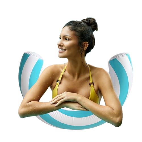 Aufblasbares Schwimmnudel, Gebogene Poolnudel, Schwimmbad Nudeln, Gebogene Stabile Schwimmnudel Mit Versiegeltem Luftventil, Intelligent Gebogenes Design Wasserspaß Spielzeug, PVC von Patifirst