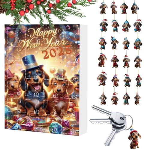Patifirst 2025 Weihnachtsadvent | Weihnachts Adventsschmuck Dackel Figuren Spielzeug,Deko Für Dezember Eingang Kamin Baum Wohnzimmer Schlafzimmer Kinderzimmer Patifirst 2025 Weihnachtsadvent | Weihnachts Adventsschmuck Dackel Figuren Spielzeug,Deko Für Dezember Eingang Kamin Baum Wohnzimmer Schlafzimmer Kinderzimmer von Patifirst