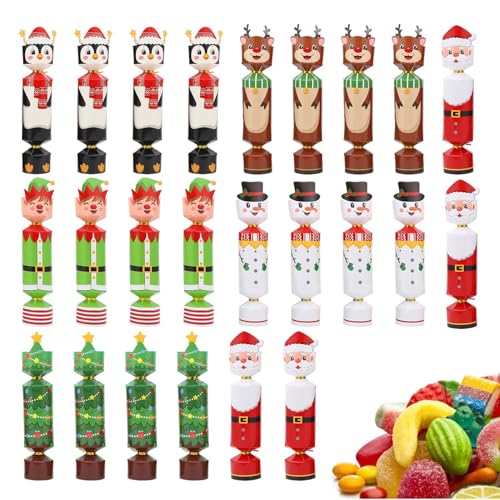 Patifirst Christmas Cracker | 24 Stück Festtags Knallbonbons,Festliche Tischdekoration Für Familien Erwachsene Mädchen Erntedankfest Tisch Patifirst Christmas Cracker | 24 Stück Festtags Knallbonbons,Festliche Tischdekoration Für Familien Erwachsene Mädchen Erntedankfest Tisch von Patifirst