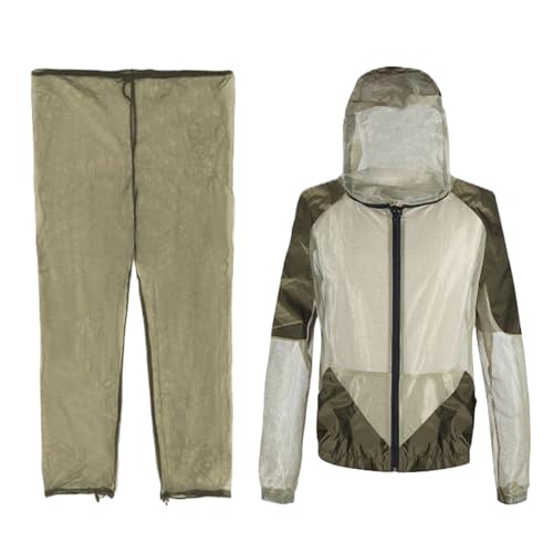 Patifirst Fliegenanzug Für Erwachsene - Fliegendichte Atmungsaktive Mesh Kleidung - Atmungsaktive Tragbare Abdeckung Für Garten Angeln Rucksackreisen Camping Wandern Reisekleidung von Patifirst