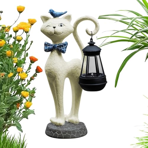 Patifirst Katzen Solarleuchten Für Garten Außenbereich | Deko-Figuren Mit Kätzchen-Motiv,wasserdichte Kunstharz-Lichtdekoration Für Garten Terrasse Balkon Als Geschenkideen Für Frauen & Patifirst Katzen Solarleuchten Für Garten Außenbereich | Deko-Figuren Mit Kätzchen-Motiv,wasserdichte Kunstharz-Lichtdekoration Für Garten Terrasse Balkon Als Geschenkideen Für Frauen & von Patifirst