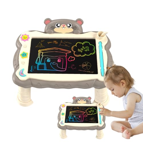 Patifirst LCD Schreibtafel - Wiederbeschreibbare Maltafel,Tragbare Kunstmaterialien Für Kinder, Wiederbeschreibbare LCD Schreibtafel Mit Ständer Für Handschriftübungen von Patifirst