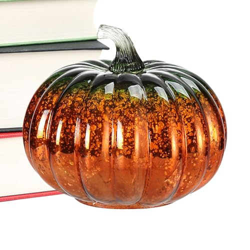 Patifirst Leuchtender Kürbis - Kürbis Schreibtischlampe Halloween Deko | Deko-Beleuchtung Für Wohnzimmer Garten Tischdekoration Halloween Party Dekoration Innenbereich Außenbereich von Patifirst