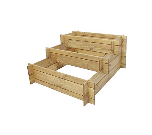 WESTMANN Hochbeet Karla aus Holz | 75x119x79 cm Natur | Kräuterbeet für Garten & Terrasse | Holzhochbeet zum Bepflanzen | FSC® - Zertifiziert von Patkar