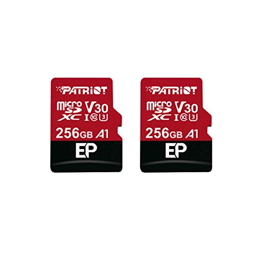 Patriot Memory 256GB A1 / V30 Speicherkarte für Android-Telefone und -Tablets, 4K-Videoaufnahme - 2er Pack von Patriot Memory