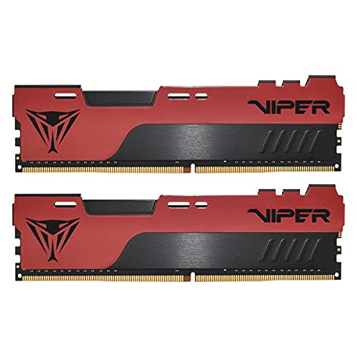 Patriot Memory Viper Elite II DDR4 16GB (2x8GB) 3600MHz Gaming Arbeitsspeicher KIT Schwarz/Rot von Patriot Memory